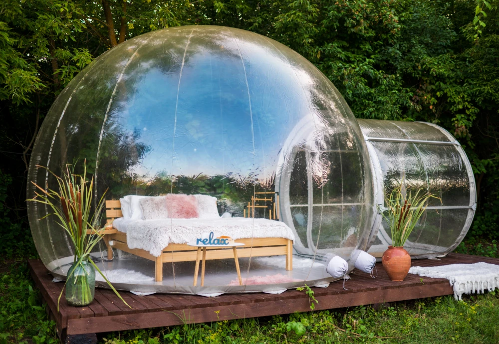 bubble tent dinner party